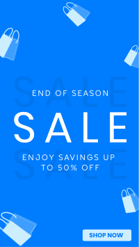Minimalist End of Season Sale YouTube Short Image Preview