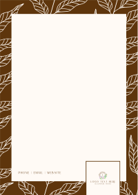 Leaf Fill Letterhead Image Preview