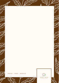 Leaf Fill Letterhead Image Preview