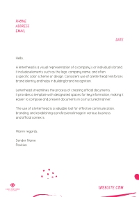 Abstract Letterhead example 1