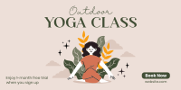 Outdoor Yoga Class Twitter Post