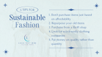 Stylish Chic Sustainable Fashion Tips Facebook Event Cover