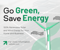Solar & Wind Energy  Facebook Post