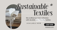 Sustainable Textiles Collection Facebook Ad