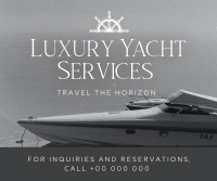 Luxury Yacht Services Facebook Post Image Preview