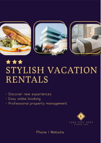 Stylish Vacation Rentals Flyer