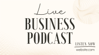 Corporate Business Podcast Facebook Event Cover