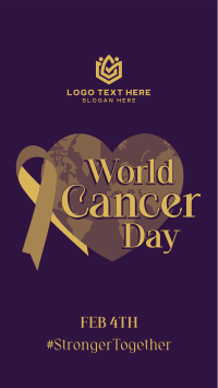 World Cancer Day Heart Instagram Reel Image Preview