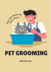 Grooming Cat Flyer