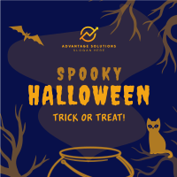 Spooky Halloween Instagram Post Design
