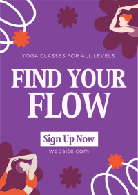 Feminine Yoga Class Flyer