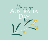 Golden Wattle  for Aussie Day Facebook Post