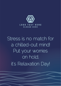 Wavy Relaxation Day Poster