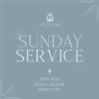 Earthy Sunday Service Instagram Post