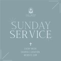 Earthy Sunday Service Instagram Post Image Preview