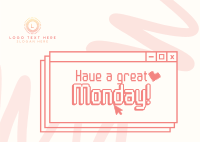 Cheers to Monday Postcard Design