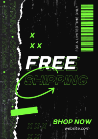 Grungy Street Shipping Flyer