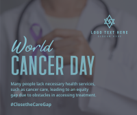 Cancer Day Ribbon Pin Facebook Post