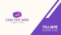 Purple Wellness Spa Lettermark Business Card