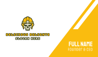 Esport Gaming Skull Helmet  Business Card Design