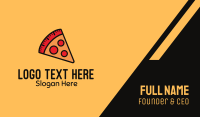 Pizza Calorie Metric Business Card Design