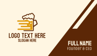 Fast Beer Brew Business Card Design