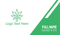 Cannabis Tree Person Business Card Design