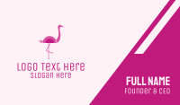 Minimalist Flamingo Business Card