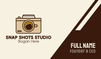 Photography Camera Cafe  Business Card