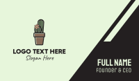 Cactus Flower Pot  Business Card