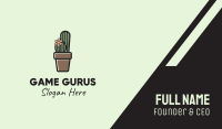 Cactus Flower Pot  Business Card