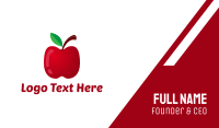 Nutritional  Red Apple Business Card