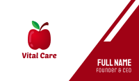 Nutritional  Red Apple Business Card