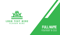 Green Tribal Mountain Business Card