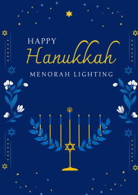 Hanukkah Lily Poster