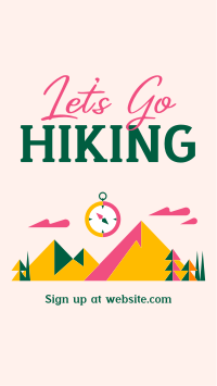 Mountain Hiking Trail TikTok Video Design