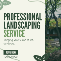 Organic Landscaping Service Instagram Post Design