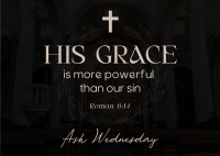 His Grace Postcard Design