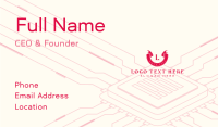 Modern Isometric Circuit Business Card