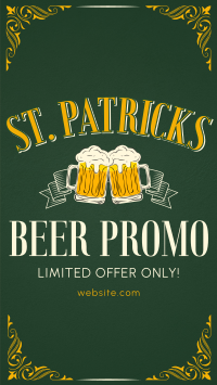 Paddy's Day Beer Promo Facebook Story