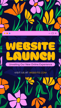 Floral Website Launch TikTok Video