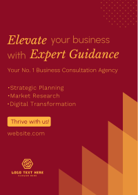 Your No. 1 Business Consultation Agency Flyer