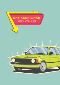 Retro Carwash Flyer