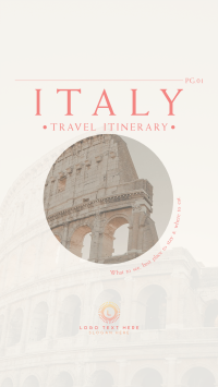 Italy Itinerary Instagram Story