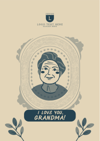 Greeting Grandmother Frame Flyer