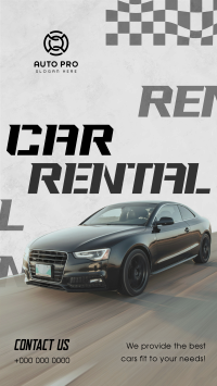 Edgy Car Rental Instagram Reel Image Preview