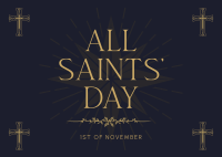 Feast Of All Saints Postcard example 4