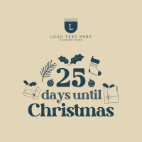 Christmas Countdown Linkedin Post Design