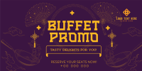 Elegant Oriental Buffet Promo Twitter Post