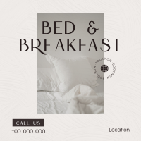 Bed and Breakfast Apartments Instagram Post